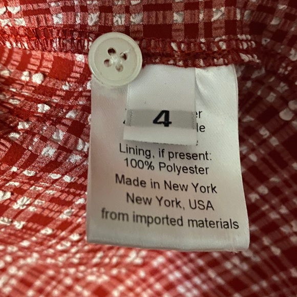 Rachel Comey Red and White Button Down - Picture 4 of 5